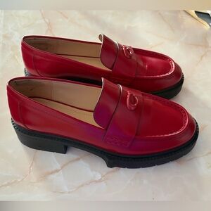 Red Coach Loafers